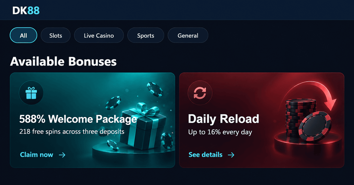 DK88 welcome pack offers